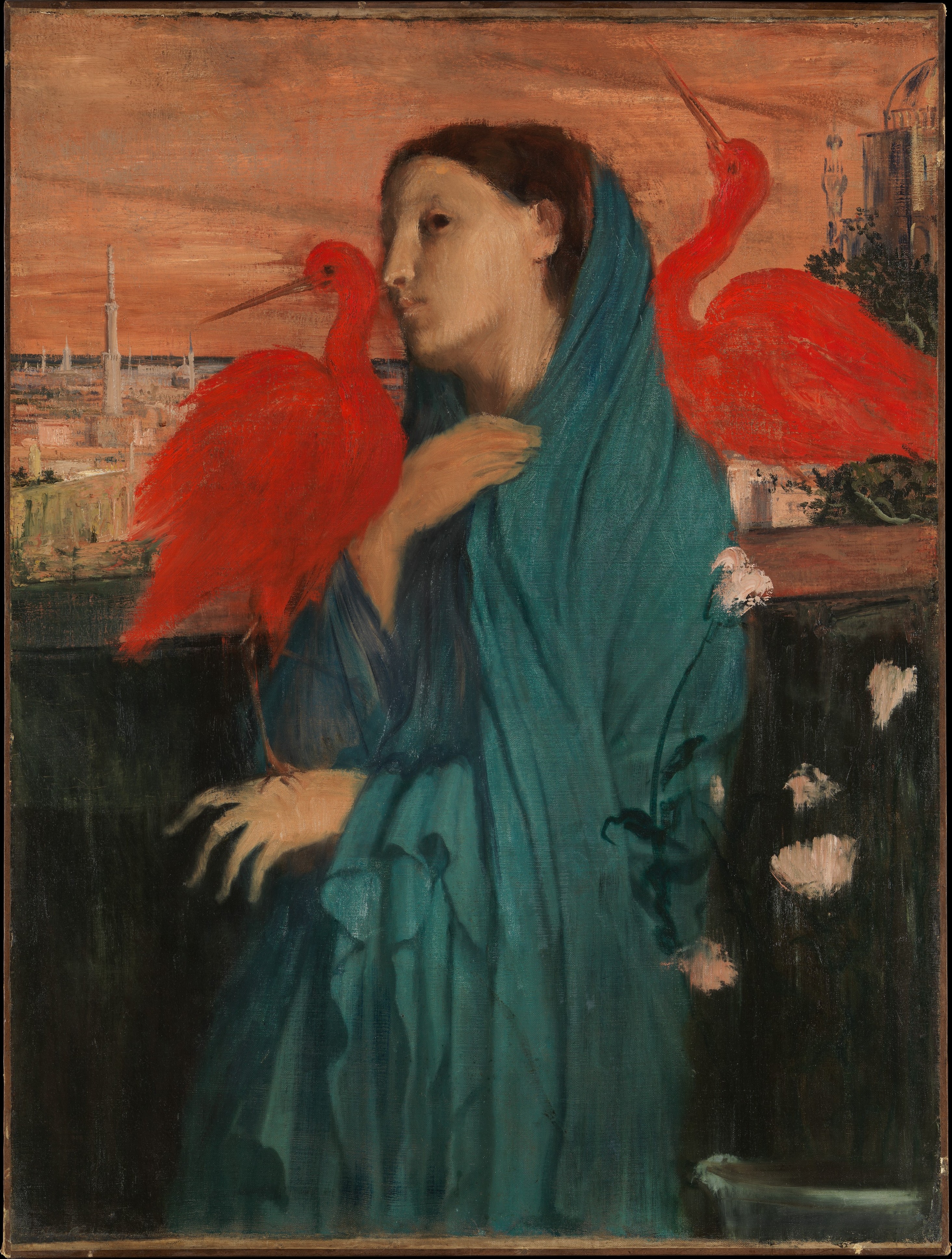 Young Woman with Ibis, Edgar Degas.jpg