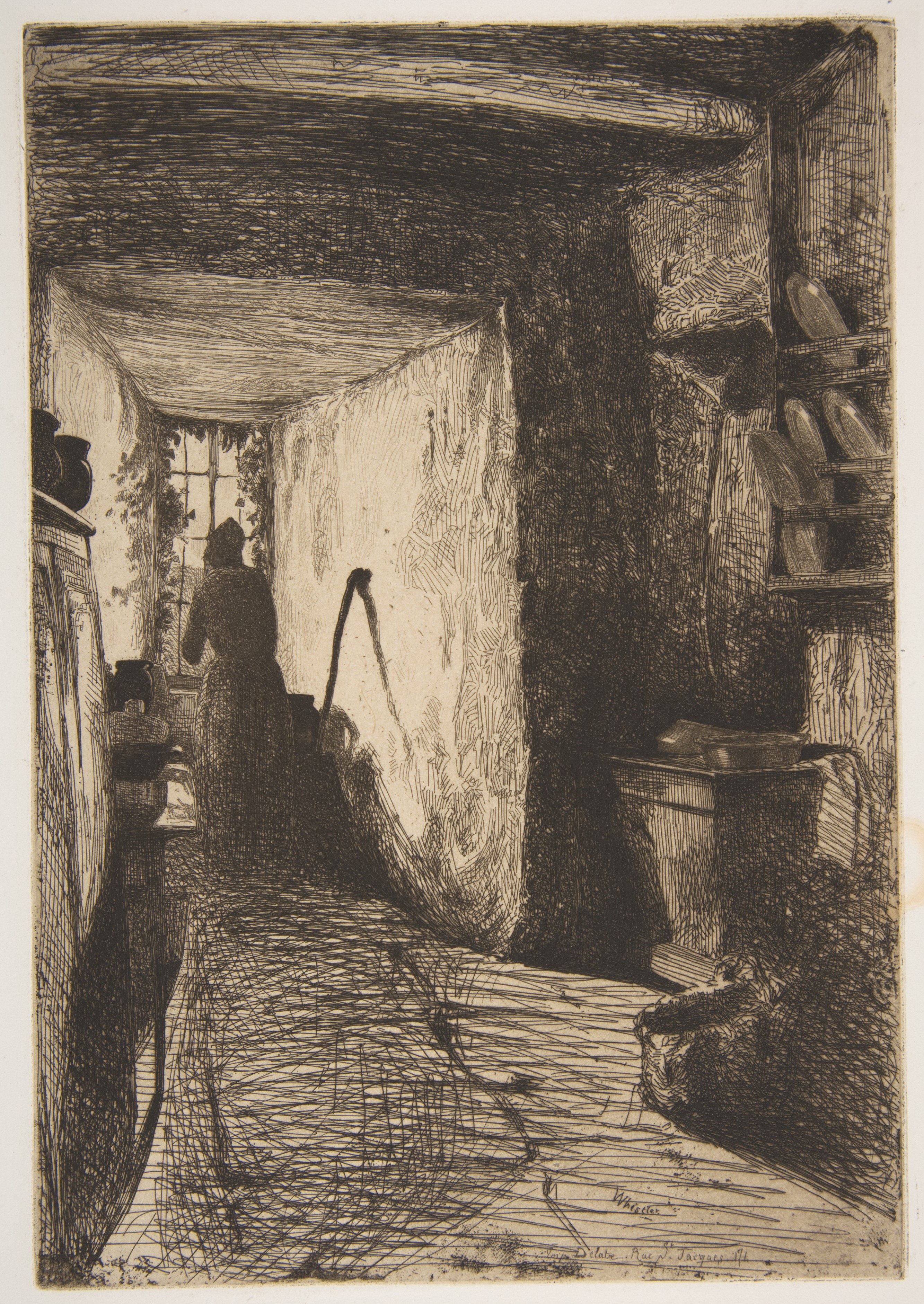 The Kitchen--James McNeill Whistler 1858